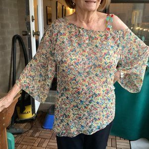 Catherine Malandrino Multi-colored Print Blouse